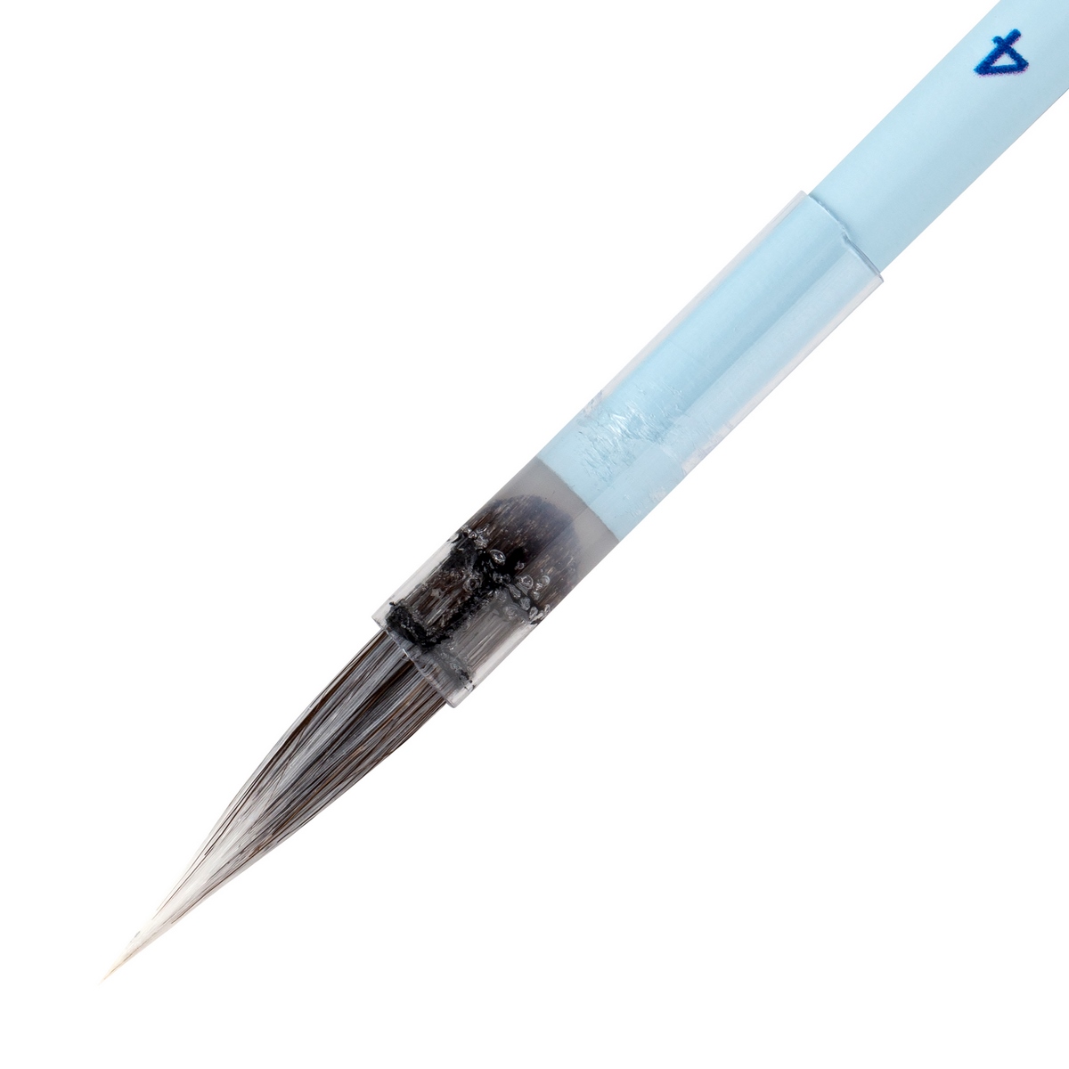 Sable and white Synthetic brush White Nights, round, short handle